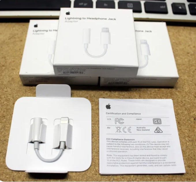 Original Apple OEM Lightning to 3.5mm Headphone Adapter Cable- Official White Colour (MMX62AM/A) - Super Savings Technologies Co.,LTD Original Apple OEM Lightning to 3.5mm Headphone Adapter Cable- Official White Colour (MMX62AM/A) - Super Savings Technologies Co.,LTD